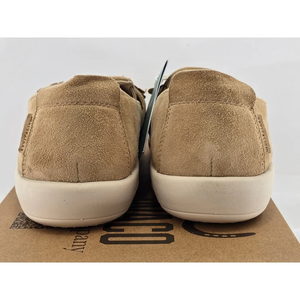 Revitalign Siesta Flower Slip-On Women 8.5D Tan Suede Loafers -New